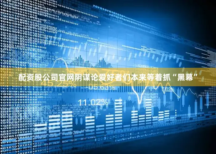 配资股公司官网阴谋论爱好者们本来等着抓“黑幕”